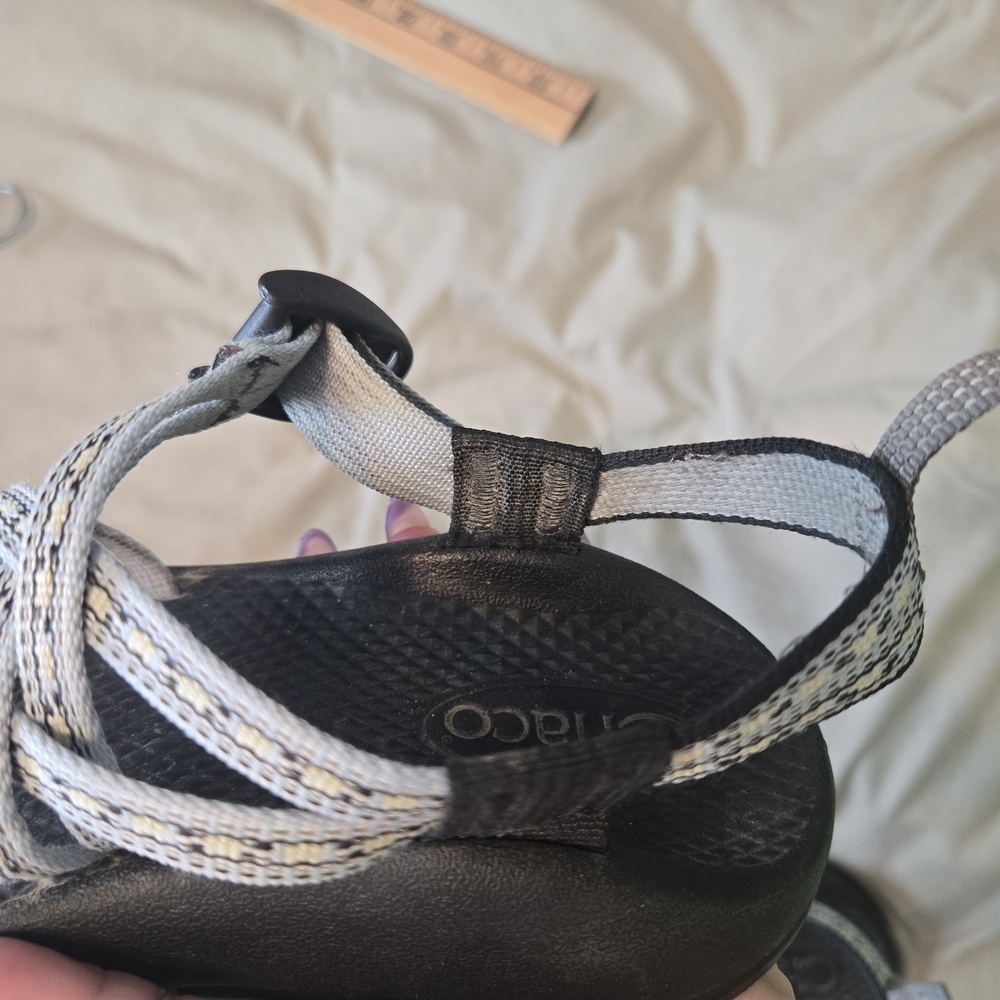 Chaco Sandals with Black, Blue and White Straps - Picture 4 of 5